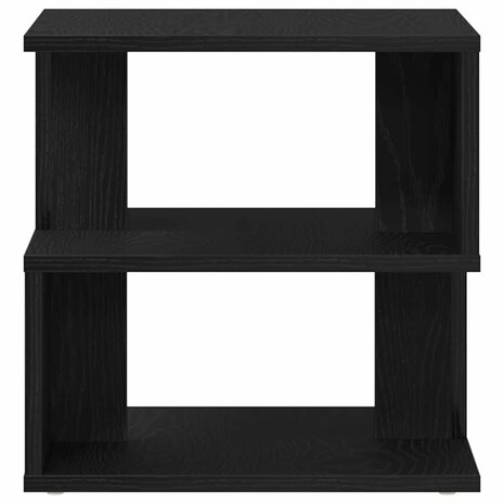Bijzettafel Zwart eiken 40 x 40 x 40 cm Bewerkt hout 7