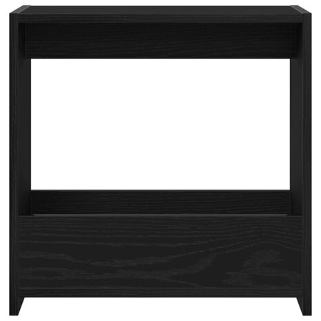 Bijzettafel Zwart eiken 50 x 26 x 50 cm Bewerkt hout 6