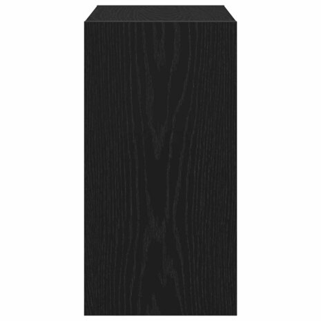 Bijzettafel Zwart eiken 50 x 26 x 50 cm Bewerkt hout 7