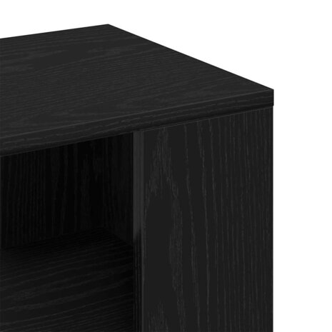 Bijzettafel Zwart eiken 36 x 30 x 56 cm Bewerkt hout 8