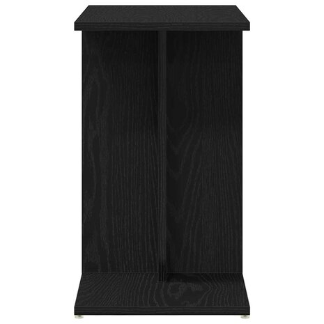 Bijzettafel Zwart eiken 50 x 30 x 50 cm Bewerkt hout 7