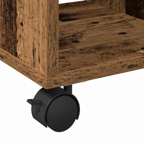 Bijzettafel met plank Oud hout 50 x 30 x 55 cm Bewerkt hout 9