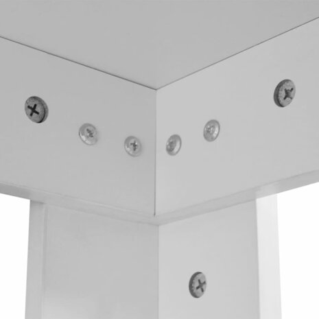 Eettafel 140x80x75 cm wit 4