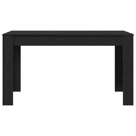 Eettafel Zwart eiken 140 x 74.5 x 76 cm Bewerkt hout 5