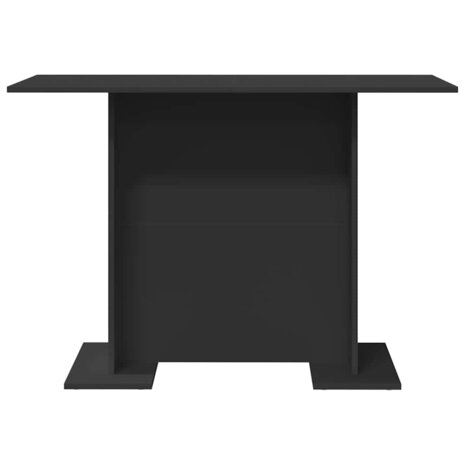 Eettafel Zwart 110 x 60 x 75 cm Bewerkt hout 5