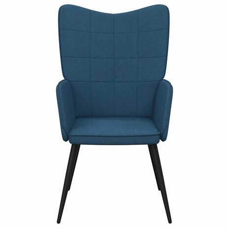 Relaxstoel stof blauw 3