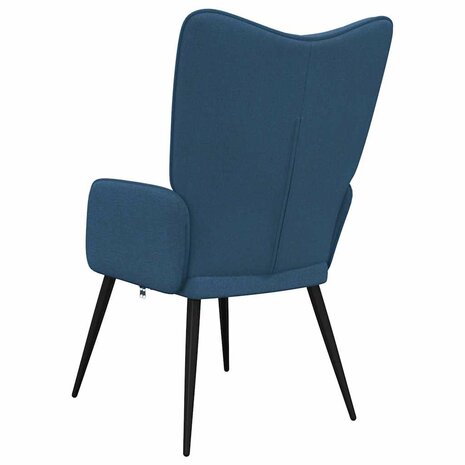 Relaxstoel stof blauw 5