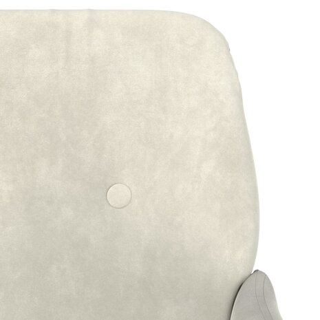 Fauteuil 62x79x79 cm fluweel crèmekleurig 6