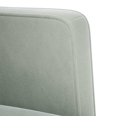 Fauteuil met armleuningen Lichtgrijs 53 cm Fluweel 6