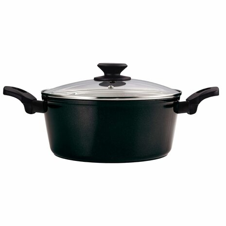 Casserolepan met deksel Fagor VIVANT 20 NEGRA Zwart Aluminium 6 L 1