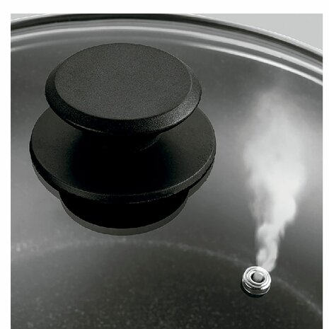 Casserolepan met deksel Fagor VIVANT 20 NEGRA Zwart Aluminium 6 L 3