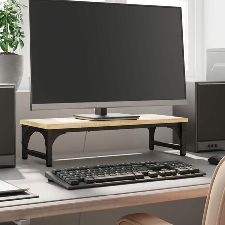 Monitorstandaard 55x23x14 cm bewerkt hout sonoma eikenkleurig 1