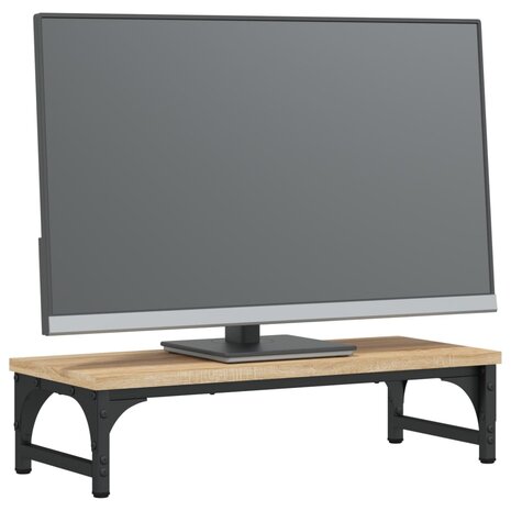 Monitorstandaard 55x23x14 cm bewerkt hout sonoma eikenkleurig 3