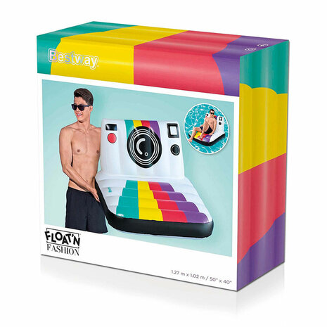 Bestway Opblaasbare Stoel Fotocamera 127x102 cm Strand en Zwembad 43656 2