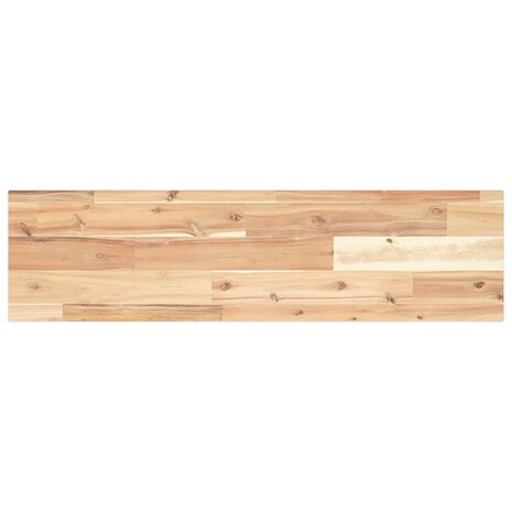 Tafelblad rechthoekig 80x20x2 cm massief acaciahout 2