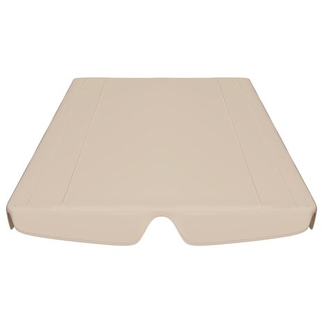 Vervangingsluifel voor schommelbank 188/168x145/110 cm beige 4