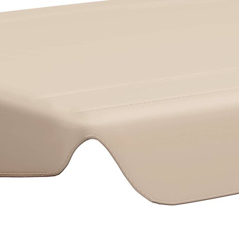 Vervangingsluifel voor schommelbank 188/168x145/110 cm beige 5