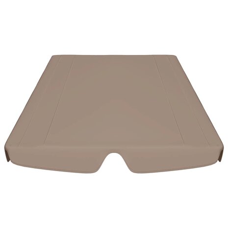 Vervangingsluifel voor schommelbank 188/168x145/110 cm taupe 4