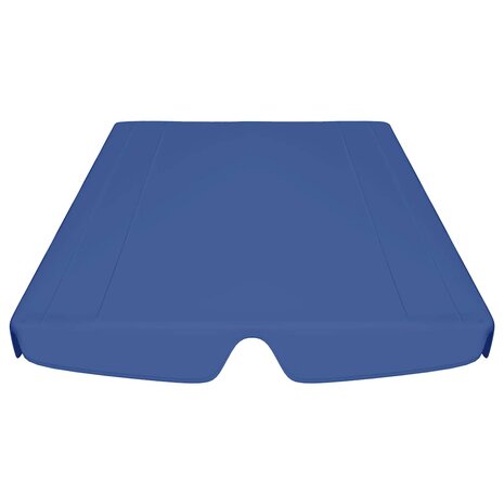 Vervangingsluifel voor schommelbank 188/168x145/110 cm blauw 4