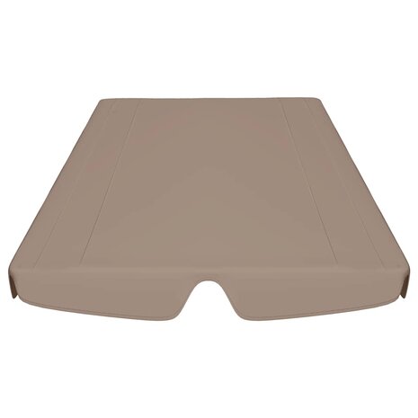 Vervangingsluifel voor schommelbank 150/130x105/70 cm taupe 4
