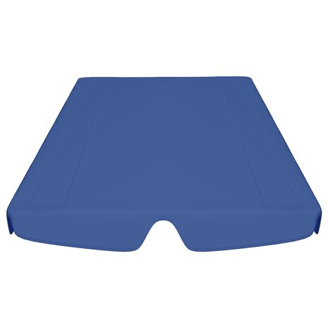 Vervangingsluifel voor schommelbank 150/130x105/70 cm blauw 4