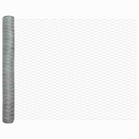 Hexagon Hek Zilver 1 x 10 m Gegalvaniseerd staal 5