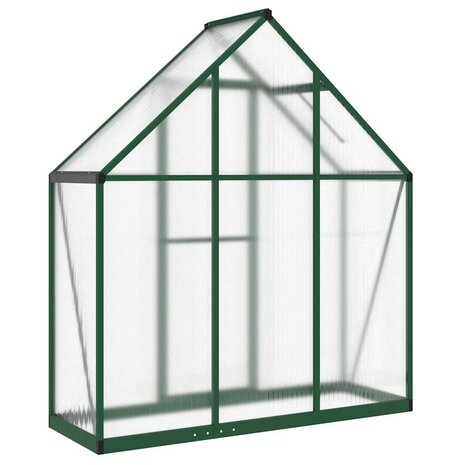 Tuinkas met basisframe 169x58x195 cm aluminium groen 5