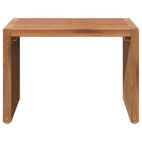Tuin Bijzettafel Bruin 50 x 32.5 x 35 cm Massief teakhout 5