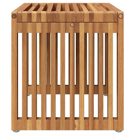Tuin Bijzettafel Bruin 50 x 32.5 x 35 cm Massief teakhout 6