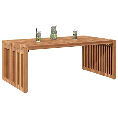 Tuin Bijzettafel Bruin 90 x 50 x 36 cm Massief teakhout 3