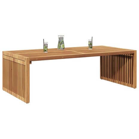 Tuin Bijzettafel Bruin 110 x 55 x 35.5 cm Massief teakhout 3