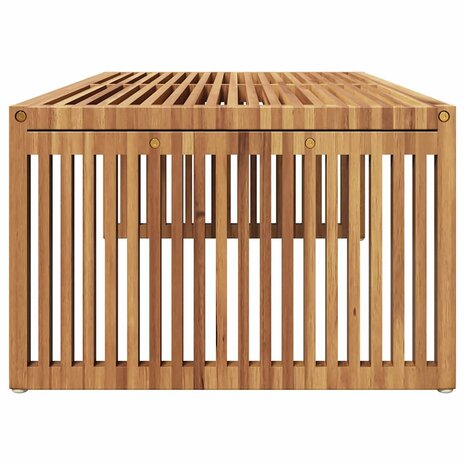 Tuin Bijzettafel Bruin 110 x 55 x 35.5 cm Massief teakhout 6