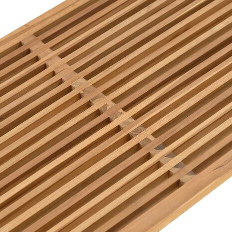 Tuin Bijzettafel Bruin 110 x 55 x 35.5 cm Massief teakhout 8