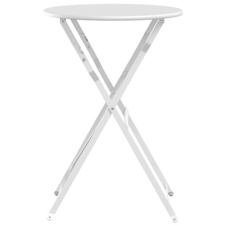 Bistrotafel Wit Ø50x71 cm Poedercoating staal 5