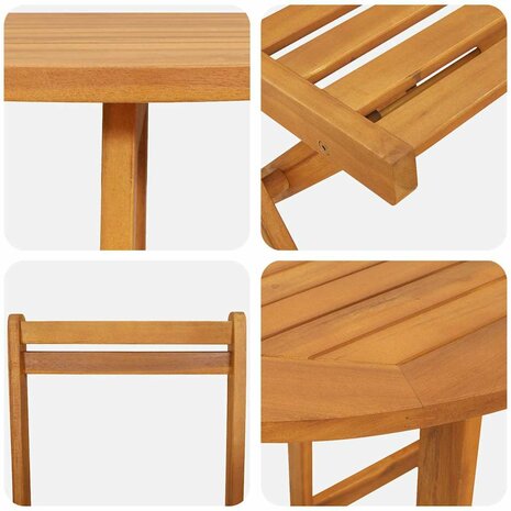 Bistroset 3 pcs Bruin Massief acaciahout 9