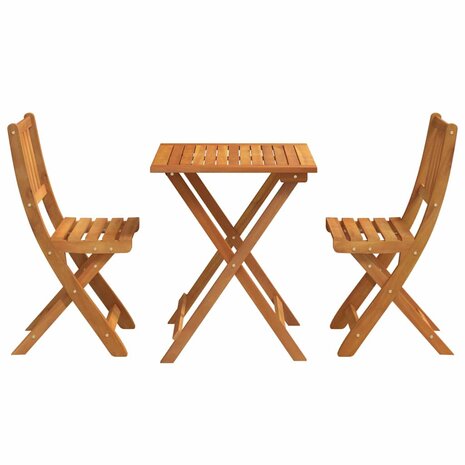 Bistroset 3 pcs Bruin Massief acaciahout 7