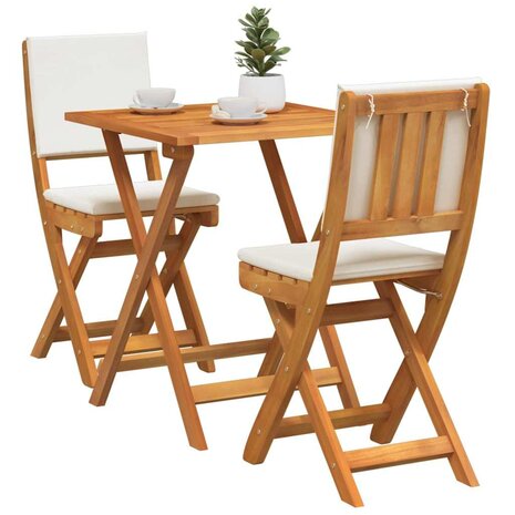Bistroset 3 pcs Bruin Massief acaciahout 3
