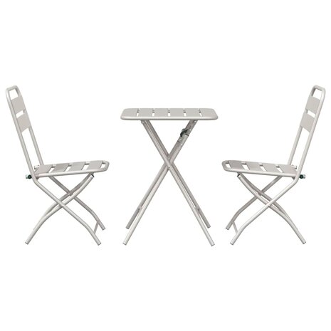 Bistroset 3 pcs Beige Staal 7