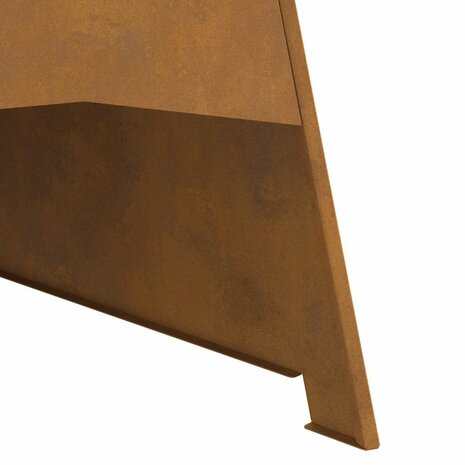 Vuurkorf Bruin 50 x 50 x 95 cm Cortenstaal 8
