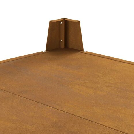 Vuurkorf Bruin 80 x 80 x 43 cm Cortenstaal 9
