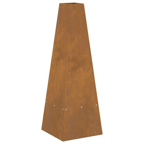 Vuurkorf Bruin 35 x 35 x 100 cm Cortenstaal 7
