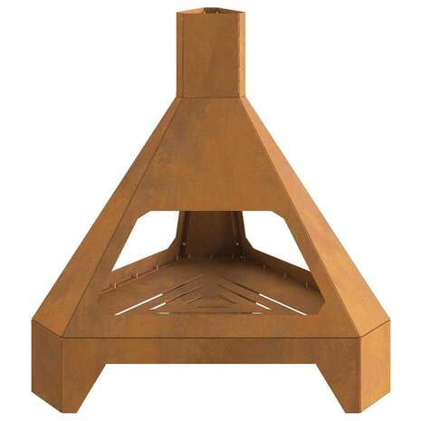 Vuurkorf Bruin 50 x 43 x 52 cm Cortenstaal 6