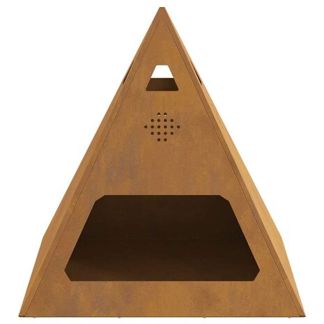 Vuurkorf Bruin 50 x 50 x 51 cm Cortenstaal 6