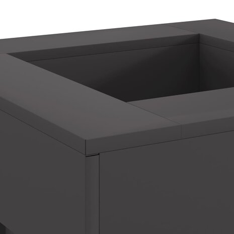 Vuurkorf Zwart 60 x 60 x 30 cm Koudgewalst staal 7