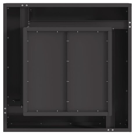 Vuurkorf Zwart 60 x 60 x 30 cm Koudgewalst staal 9