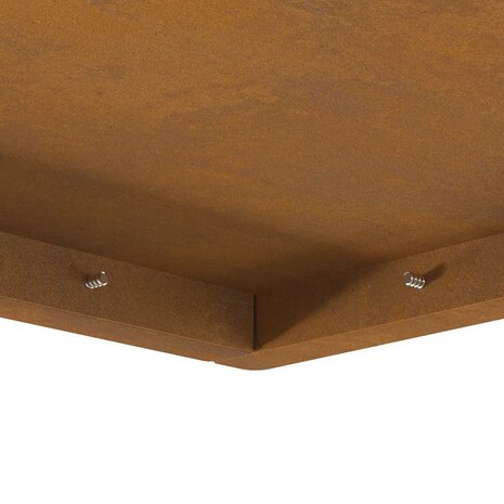 Vuurkorf Bruin 80 x 80 x 40 cm Cortenstaal 9