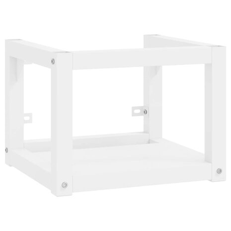 Wastafelframe met inbouwwastafel ijzer wit 3