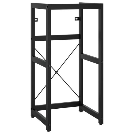 Wastafelframe met inbouwwastafel ijzer zwart 3