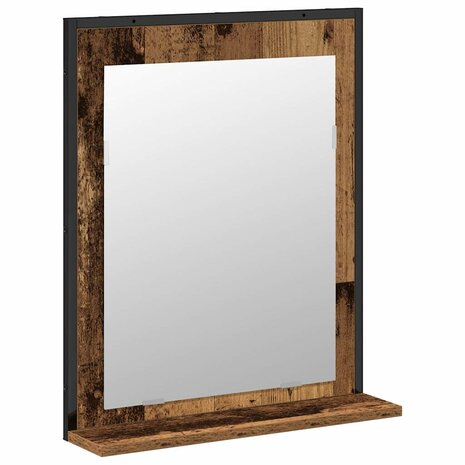Badkamermeubelset 2 pcs Bruin 60 x 33 x 60 cm Bewerkt hout 5