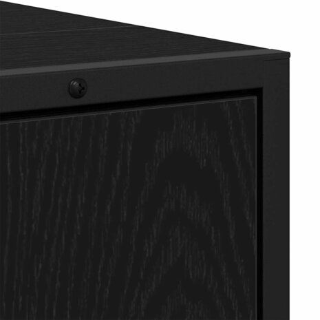Badkamermeubelset 2 pcs Zwart 60 x 33 x 60 cm Bewerkt hout 9